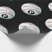 Aangepaste basismonogram cadeaupapier (Hoek)