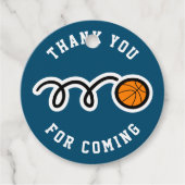 Aangepaste basketbal bedankjes labels (Voorkant)