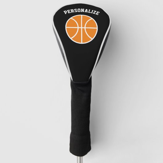 Aangepaste basketbal logo golfcover golfheadcover (Voorkant)