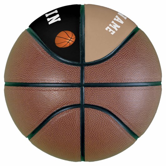 Aangepaste Basketbal met Speler Nummer Teamnaam (Rechts)