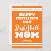 Aangepaste Basketbal Moeder Moederdag Foto Platte (Voorkant)
