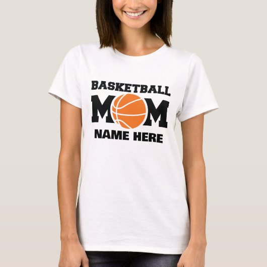 Aangepaste Basketbal Moeder  T-shirt (Voorkant)