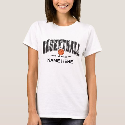 Aangepaste Basketbal Moeder  T-shirt (Voorkant)