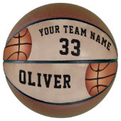 Aangepaste Basketbal Speler Naam Nummer Team Naam (Voorkant)