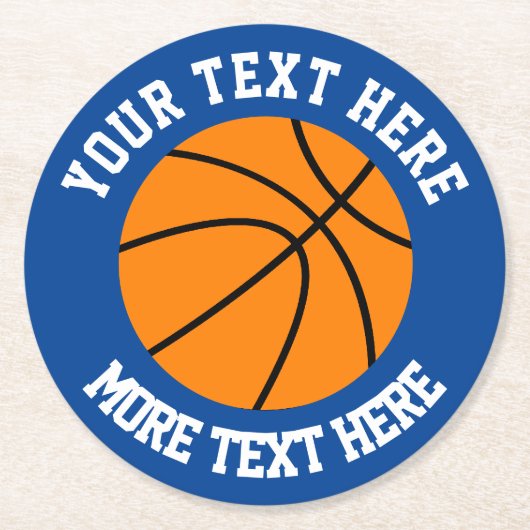 Aangepaste basketbal sport onderzetters (Voorkant)