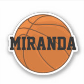 Aangepaste basketbal Sticker (Voorkant)
