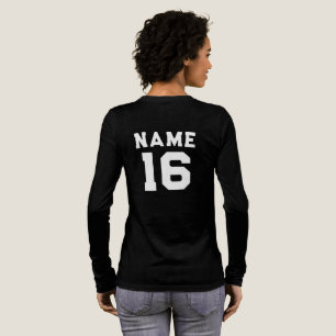 Aangepaste basketbal tee, Speler Naam Rugnummer Tri-Blend Shirt
