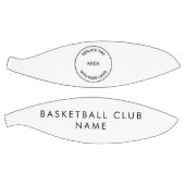 Aangepaste Basketball Club Naam en Logo Basketbal (Panelen)