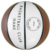 Aangepaste Basketball Club Naam en Logo Basketbal (Verticaal)