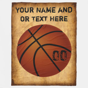 Aangepaste Basketball Fleece Blanket Deken