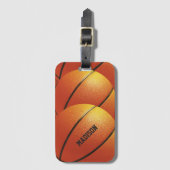 Aangepaste Basketball-naam Bagagelabel (Voorkant (verticaal))