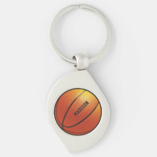 Aangepaste Basketball-naam Sleutelhanger