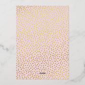 Aangepaste Bat Mitzvah uitnodiging bleke roze goud (Achterkant)