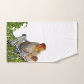 Aangepaste Bathroom set - Proboscis Monkey Bad Handdoek (Handdoek)