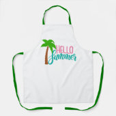 Aangepaste BBQ Chef Schort - Gepersonaliseerde Gri (Voorkant)