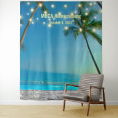 Aangepaste Beach Selfie-achtergrond Wandkleed (In situ)