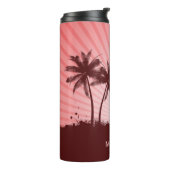 Aangepaste Beach Surfer-tumbler Thermosbeker (Gedraaid links)