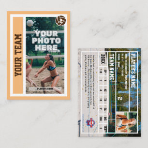 Aangepaste Beachvolleybal Trading Kaart (Zand) Contactkaartje
