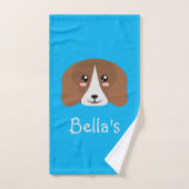 Aangepaste beagle bad handdoek (Handdoek)