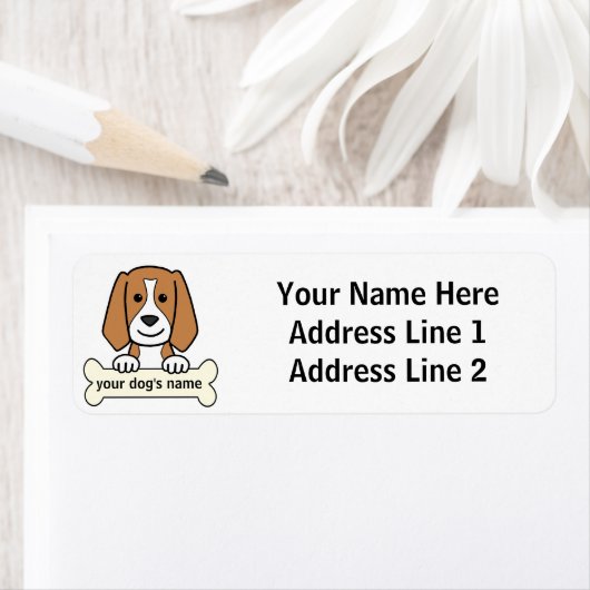 Aangepaste beagle etiket (Insitu)