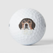 Aangepaste beagle golfballen (Voorkant)