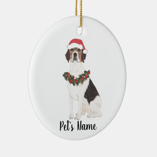 Aangepaste beagle keramisch ornament (Rechts)