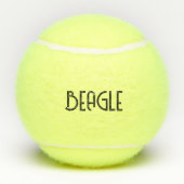Aangepaste beagle tennisballen (Achterkant)