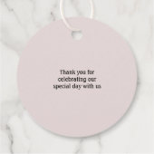 Aangepaste bedankjes voor evenementen labels (Achterkant)