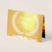 Aangepaste bedanktekst kerstkaarten foliekaart folie kaarten (Voorkant)