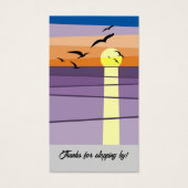 Aangepaste bedanktekst · Sunset Voucher Kaart (Voorkant)