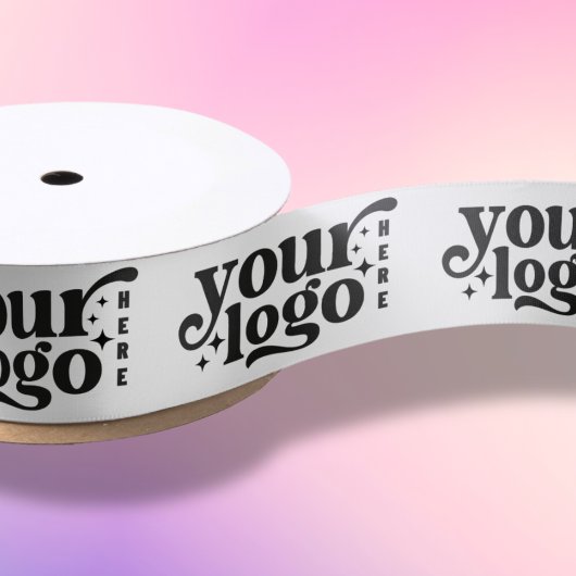 Aangepaste Bedrijf Logo Branded Gift Wrapping Lint