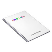 Aangepaste Bedrijf Logo en Tekst Business Notitieb Notitieboek (Rechterzijde)