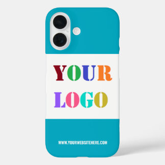 Aangepaste Bedrijf Logo en Tekst iPhone Case Sjabl