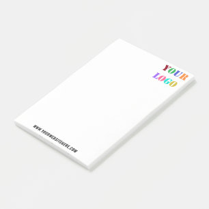 Aangepaste Bedrijf Logo en Tekst Website Post het  Post-it® Notes