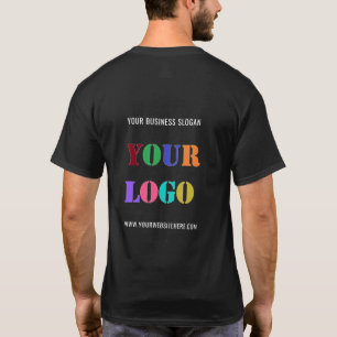 Aangepaste Bedrijf Logo en Tekst Zakelijk T-shirt