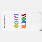 Aangepaste Bedrijf Logo en Tekst Zakelijke iPhone Case-Mate iPhone Case (Achterkant (horizontaal))