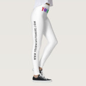 Aangepaste Bedrijf Logo en Tekst Zakelijke Legging (Rechts)