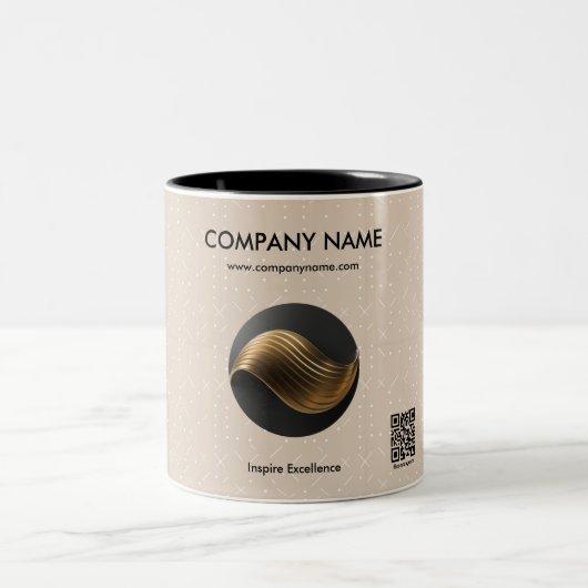 Aangepaste Bedrijf Logo Mok - Gepersonaliseerde Be (Center)