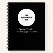 Aangepaste Bedrijf Logo Naam Zwart Modern Minimali