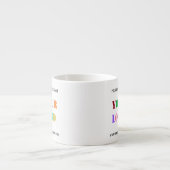 Aangepaste Bedrijf Logo Tekst Bedrijf Espresso Cup Kop (Voorkant)