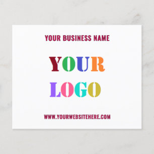 Aangepaste Bedrijf Logo Tekst en Kleur Business Fl Flyer