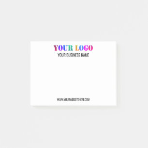 Aangepaste Bedrijf Logo Tekst Post-it® notes Sjabl