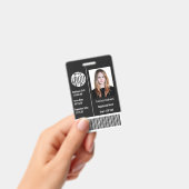 Aangepaste bedrijf personeel foto naam barcode log badge (Handheld)