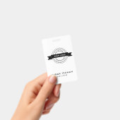 Aangepaste bedrijf personeelskaart minimalistisch badge (Handheld)