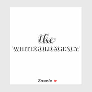 Aangepaste bedrijfs branding bedrijfsnaam sticker