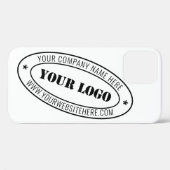 Aangepaste bedrijfs Logo Stamp - Aangepast Case-Mate iPhone Case (Achterkant (horizontaal))
