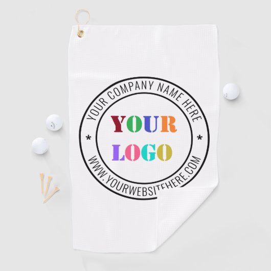 Aangepaste bedrijfs Logo Stamp - Aangepast Golfhanddoek (Insitu)