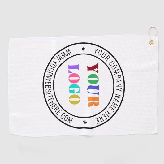 Aangepaste bedrijfs Logo Stamp - Aangepast Golfhanddoek (Horizontaal)