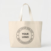 Aangepaste bedrijfs Logo Stamp - Aangepast Grote Tote Bag (Voorkant)