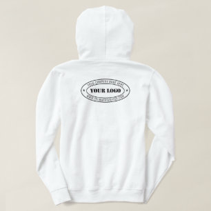 Aangepaste bedrijfs Logo Stamp - Aangepast Hoodie